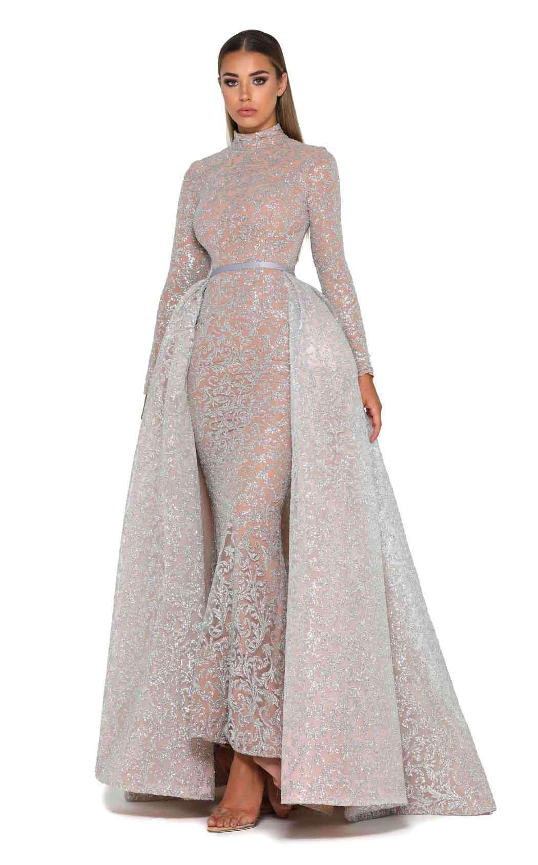 Portia and Scarlett 1702 Long Sleeves Dress - Image 4