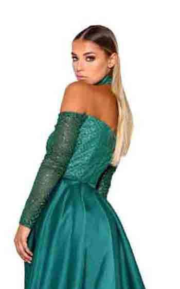 Portia and Scarlett Emerald Gown Dress - Image 20
