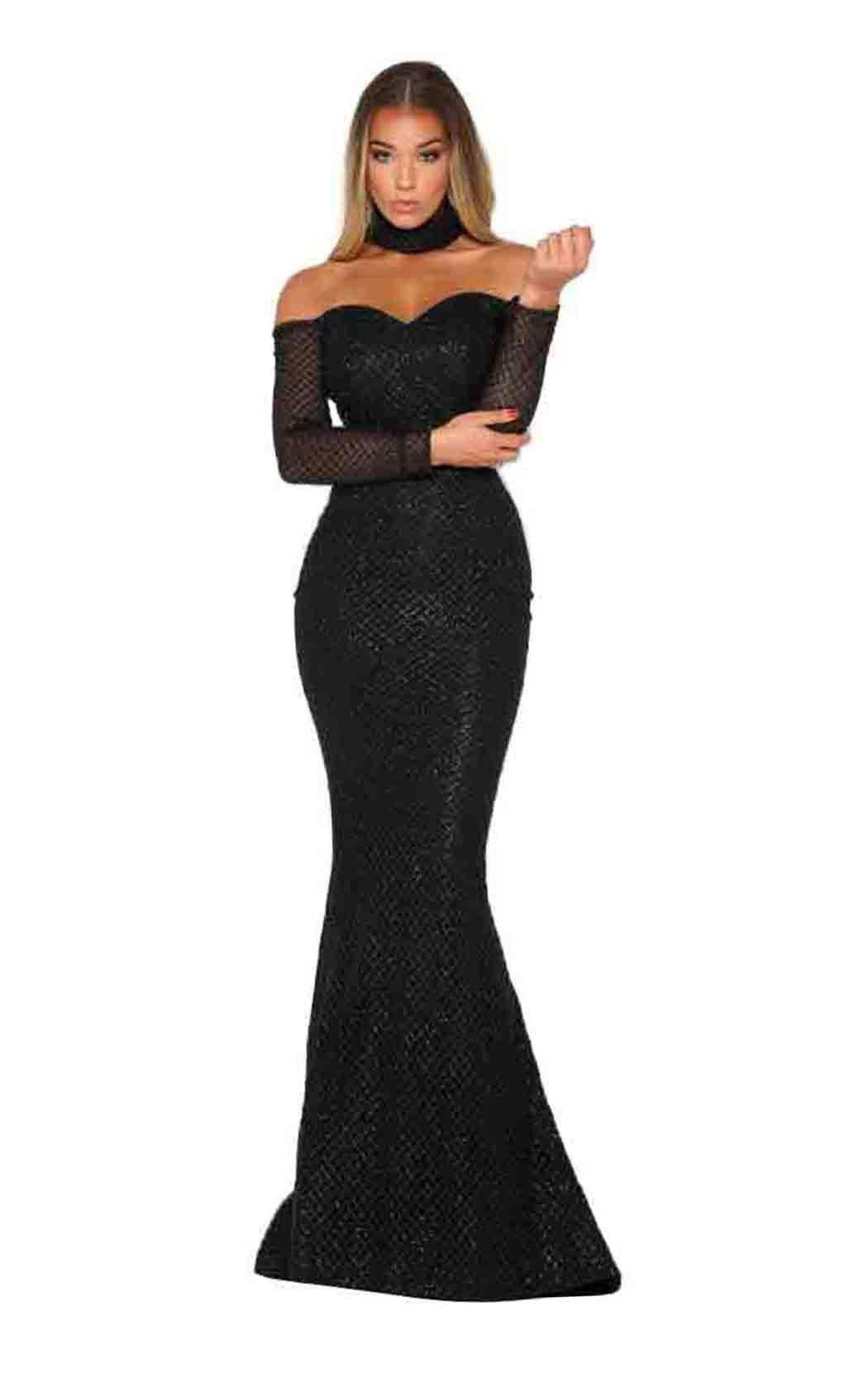 Portia and Scarlett Emerald Gown Dress - Image 3