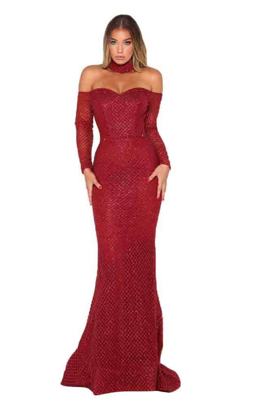 Portia and Scarlett Emerald Gown Dress - Image 33