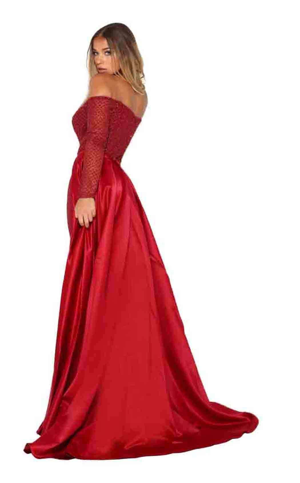 Portia and Scarlett Emerald Gown Dress - Image 36