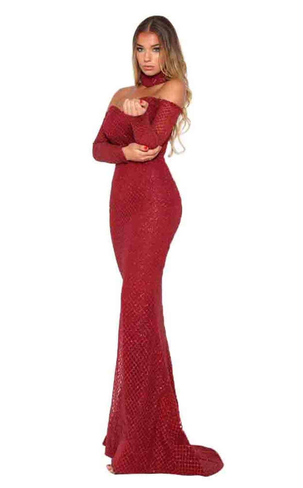Portia and Scarlett Emerald Gown Dress - Image 37
