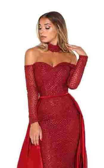 Portia and Scarlett Emerald Gown Dress - Image 39