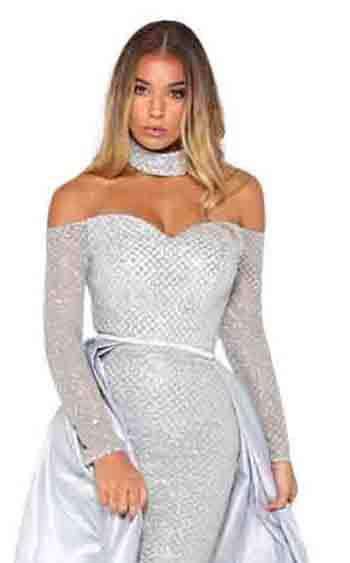 Portia and Scarlett Emerald Gown Dress - Image 46