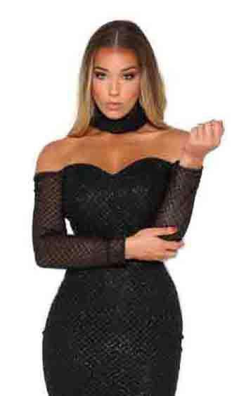 Portia and Scarlett Emerald Gown Dress - Image 9