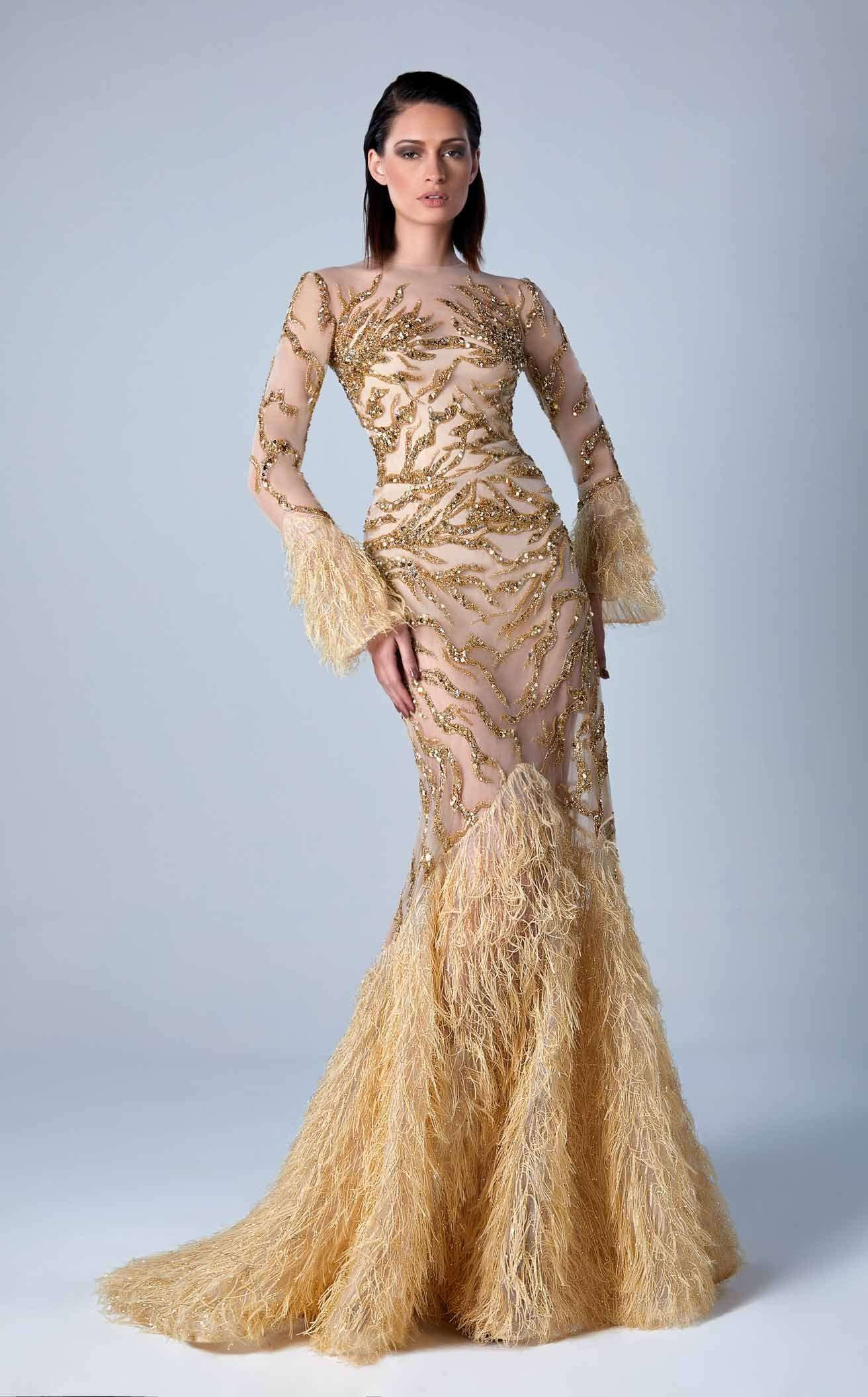 Edward Arsouni Couture FW0446 Dress - Image 3