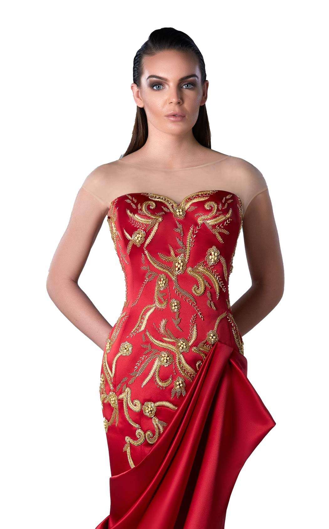 Edward Arsouni Couture FW0449 Dress - Image 2