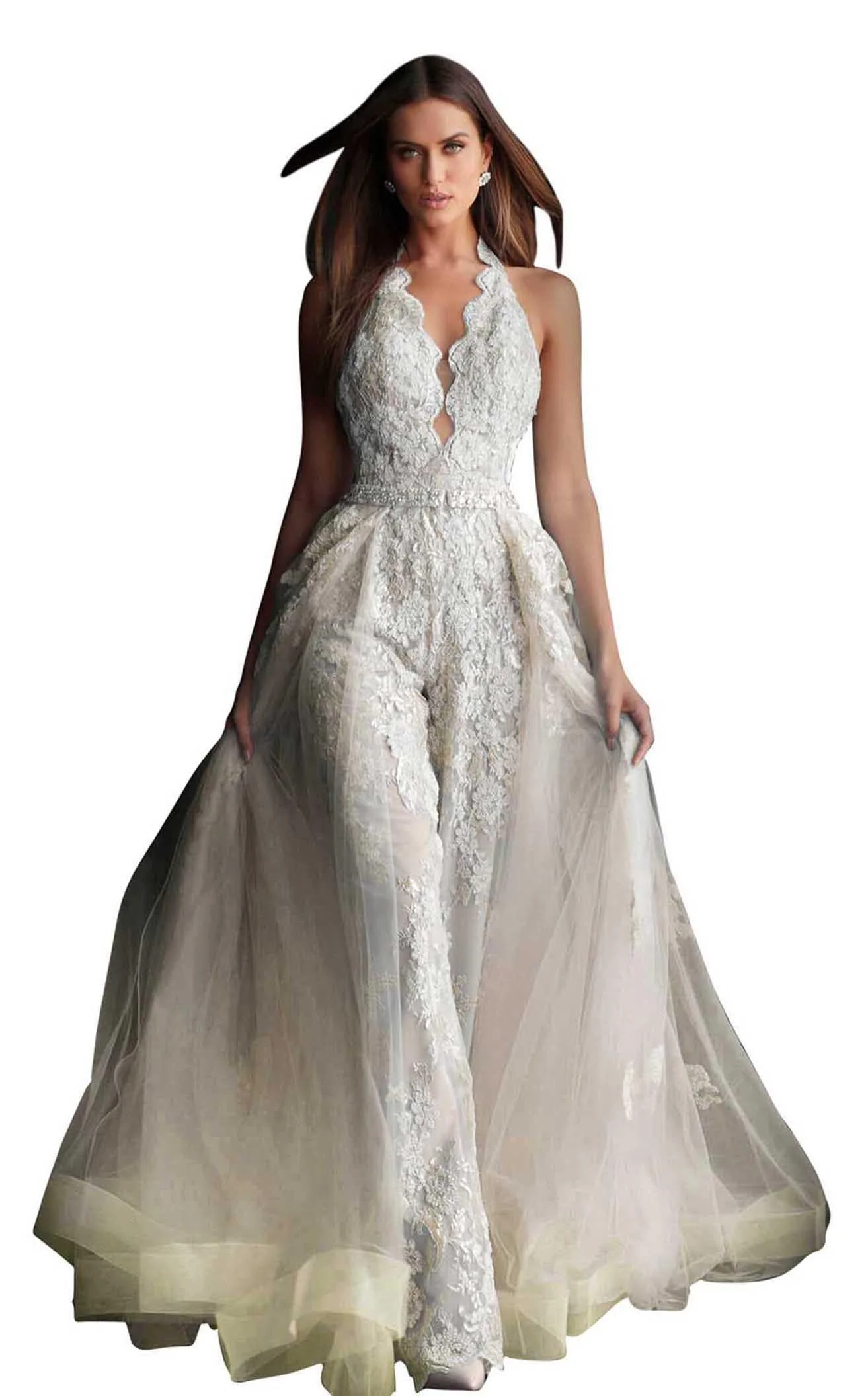 Jovani 60124BG Jumpsuit