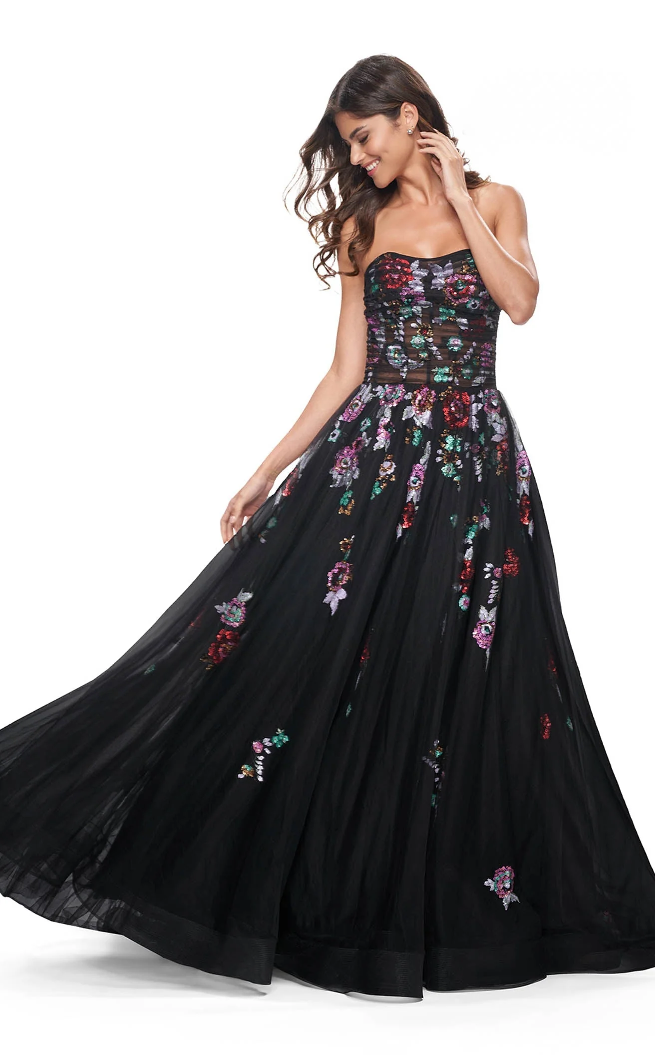 La Femme 32072CL Dress - Image 3