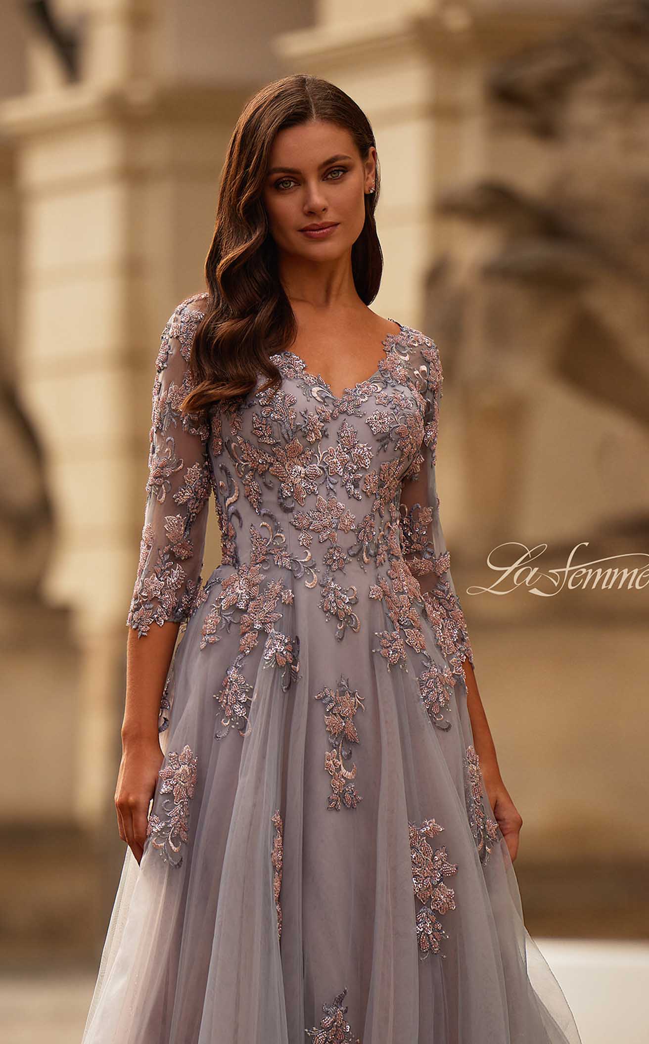 La Femme 32605CL Dress - Image 2