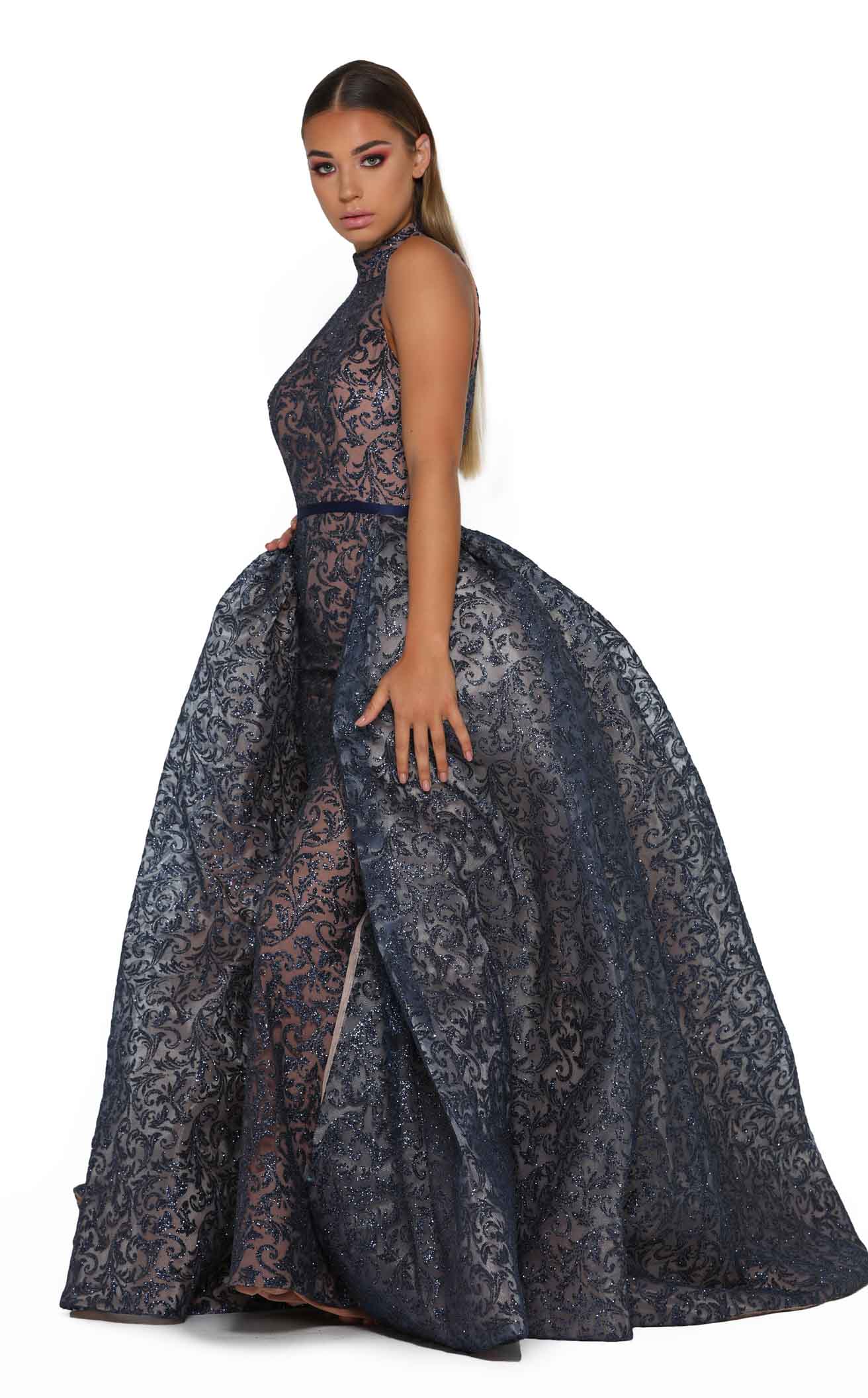 Portia and Scarlett 1702 NAVY Dress - Image 3