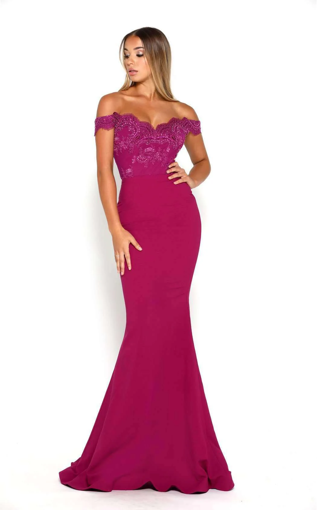 Portia and Scarlett Sienna Gown CrepeWH Dress