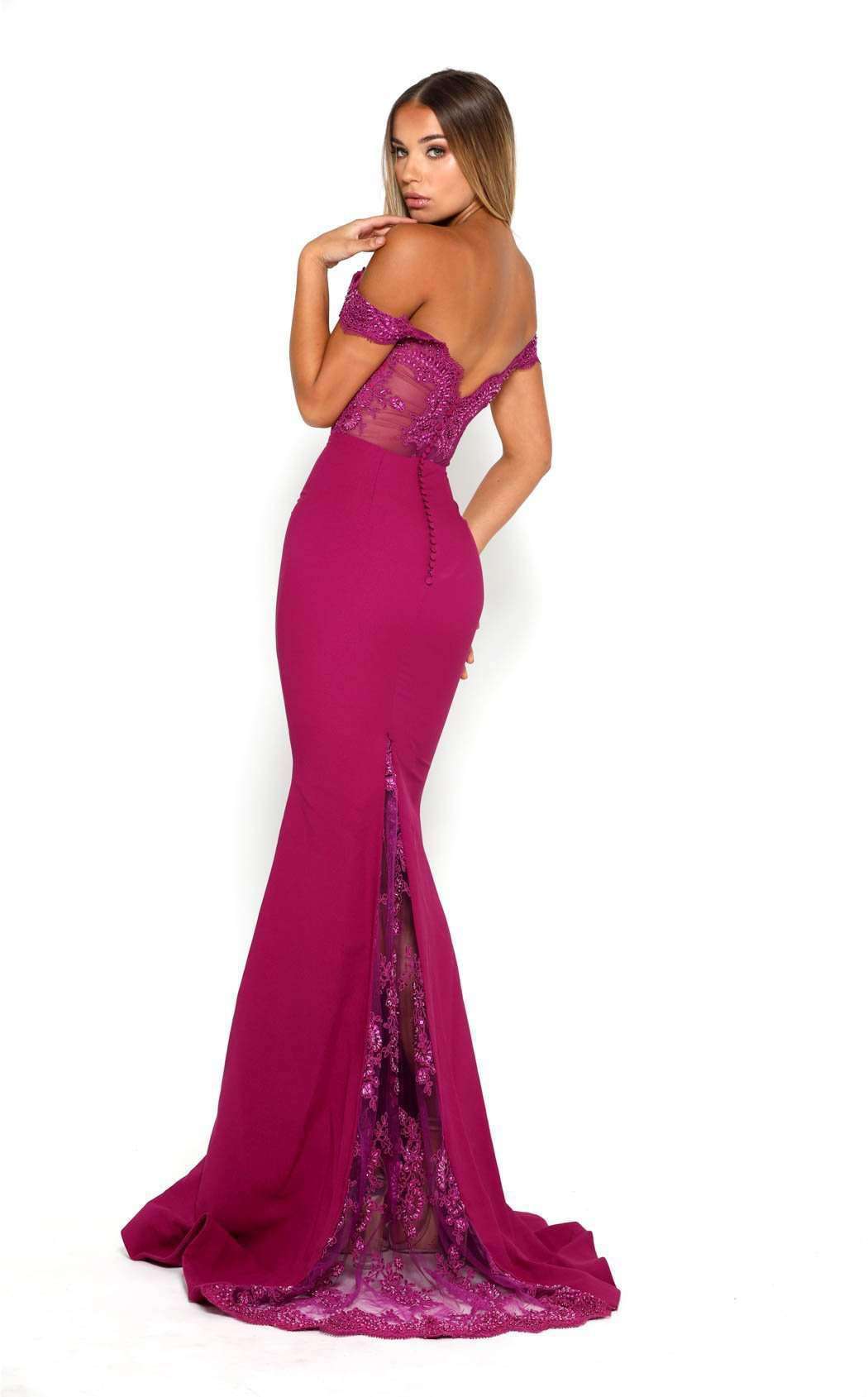 Portia and Scarlett Sienna Gown CrepeWH Dress - Image 3