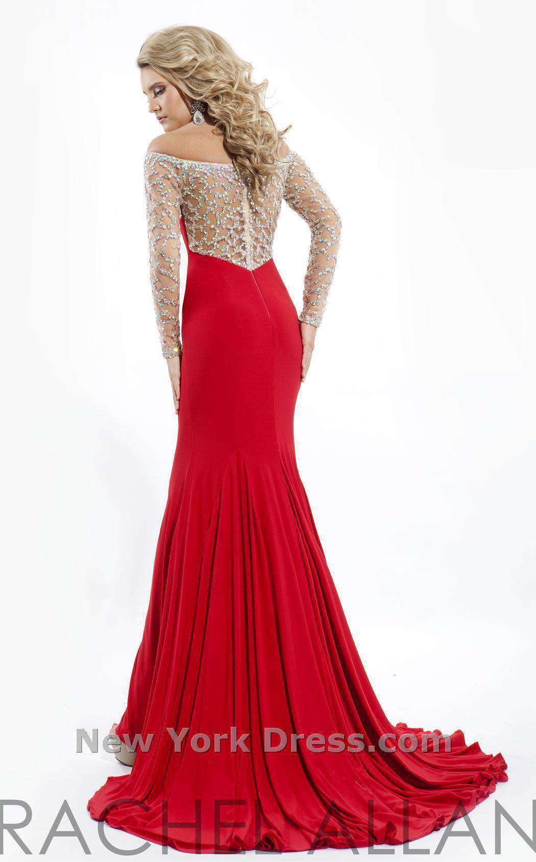 Rachel Allan 5730WH Dress - Image 3