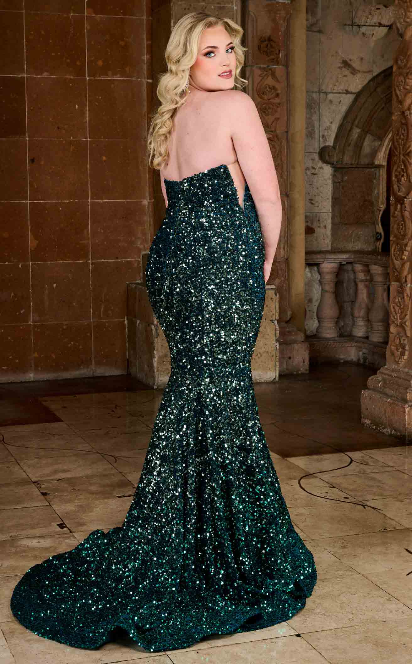 Rachel Allan 70293W Dress - Image 4