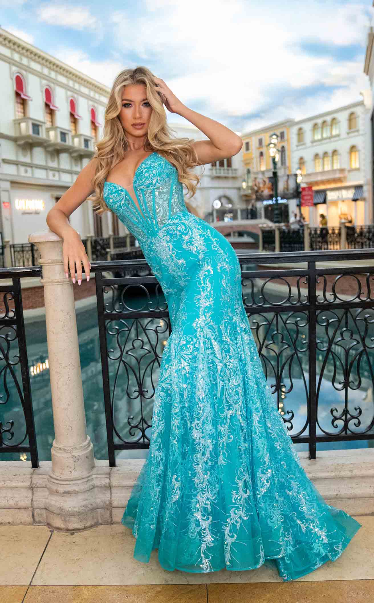 Rachel Allan 70491 Dress - Image 8