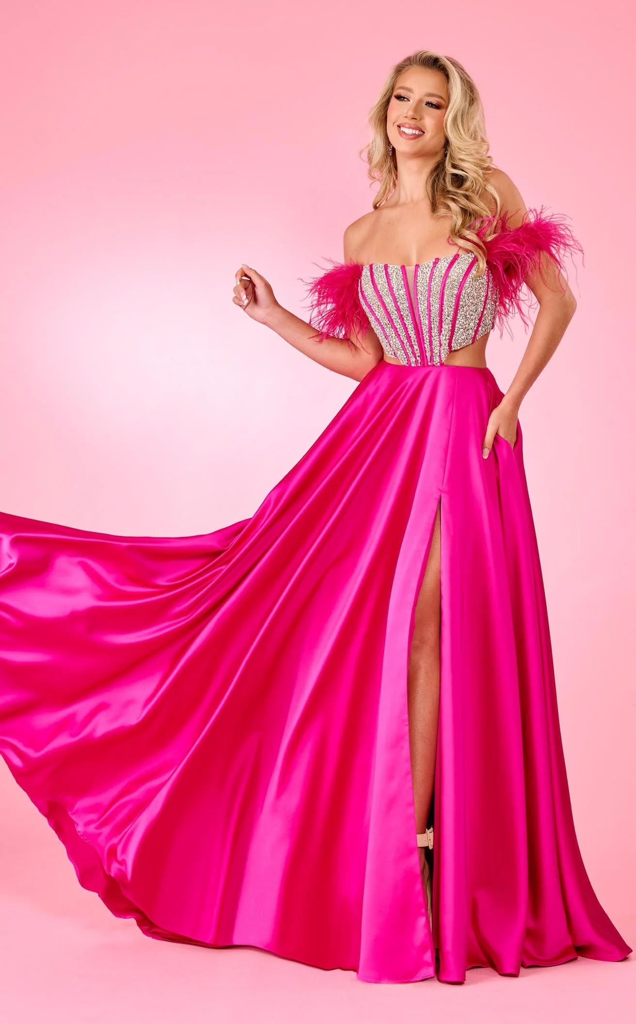 Rachel Allan 70519 Dress - Image 5