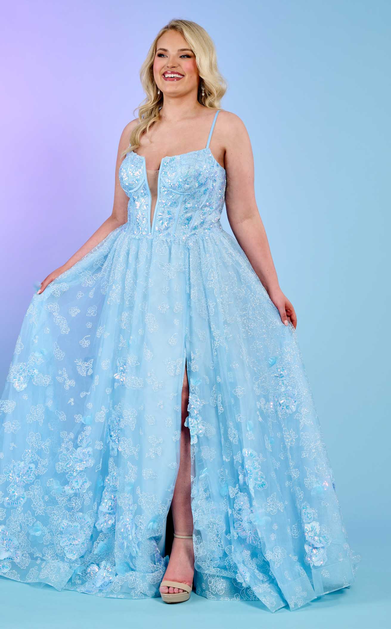 Rachel Allan 70557W Dress - Image 3
