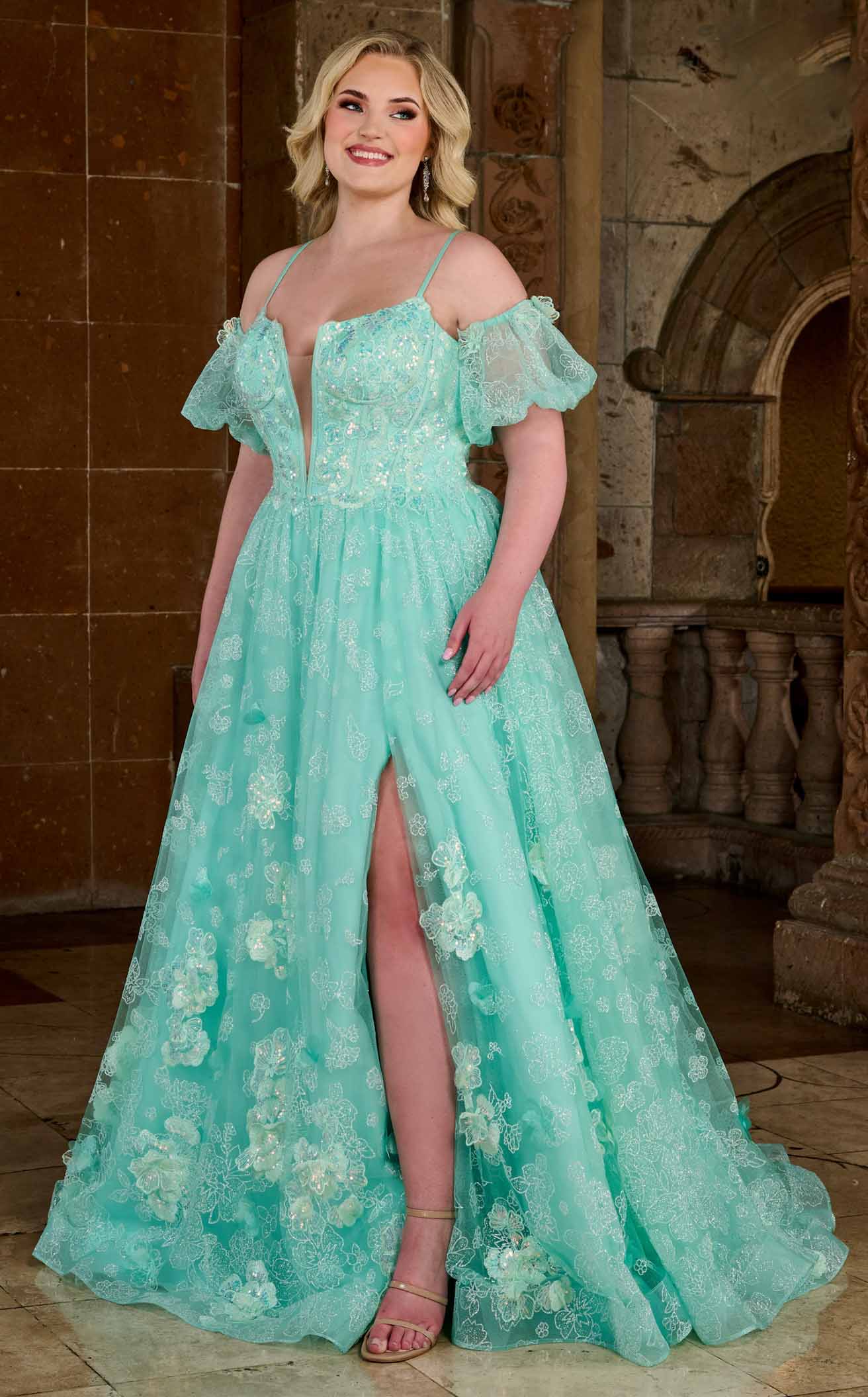 Rachel Allan 70557W Dress - Image 4
