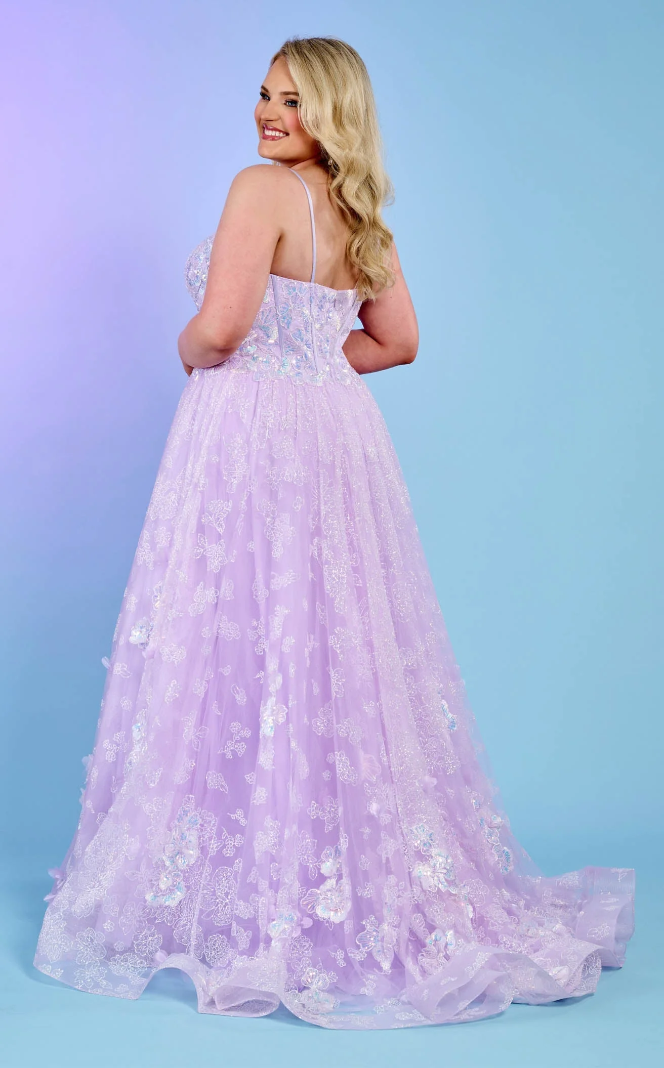 Rachel Allan 70557W Dress - Image 7