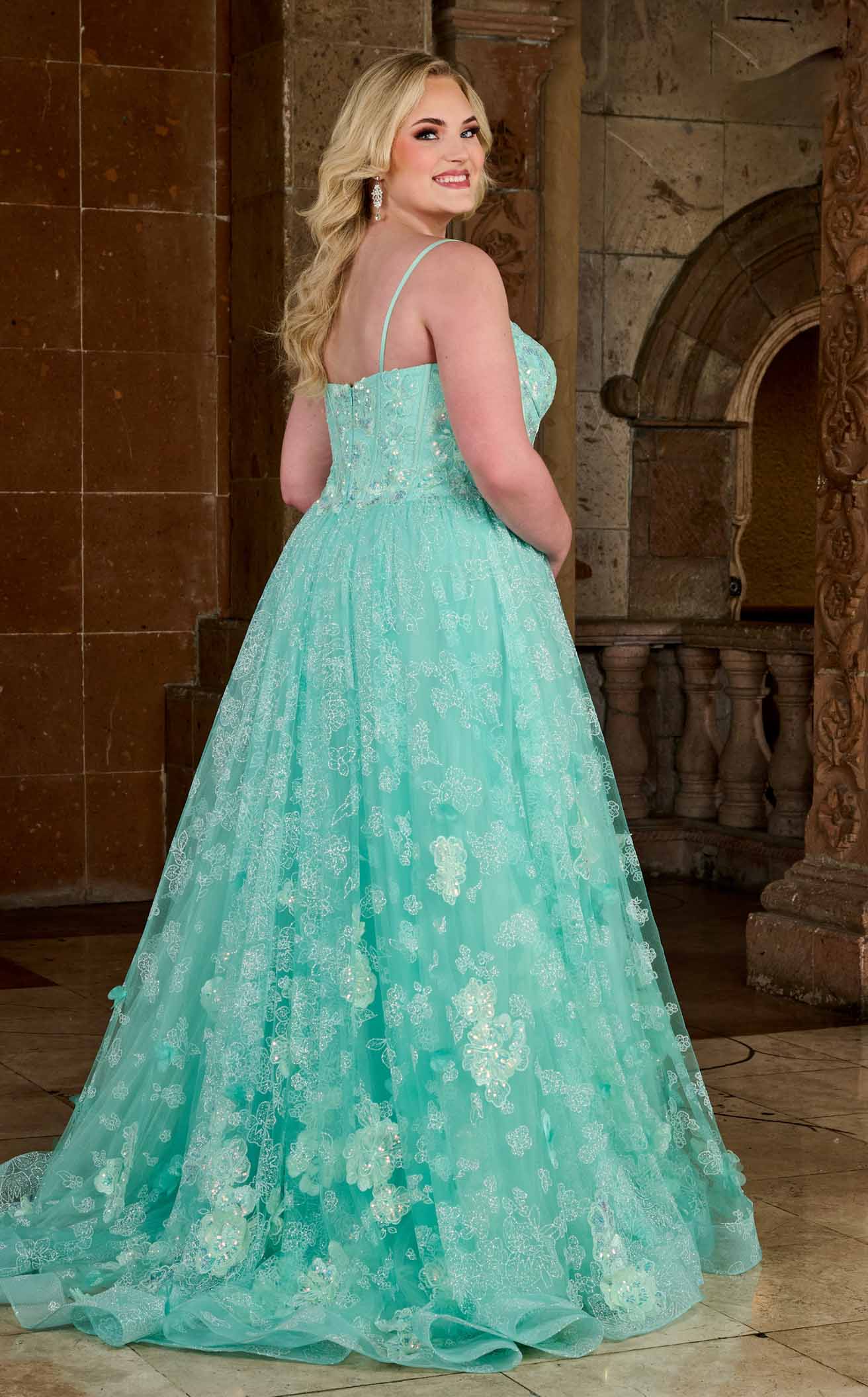 Rachel Allan 70557W Dress - Image 9