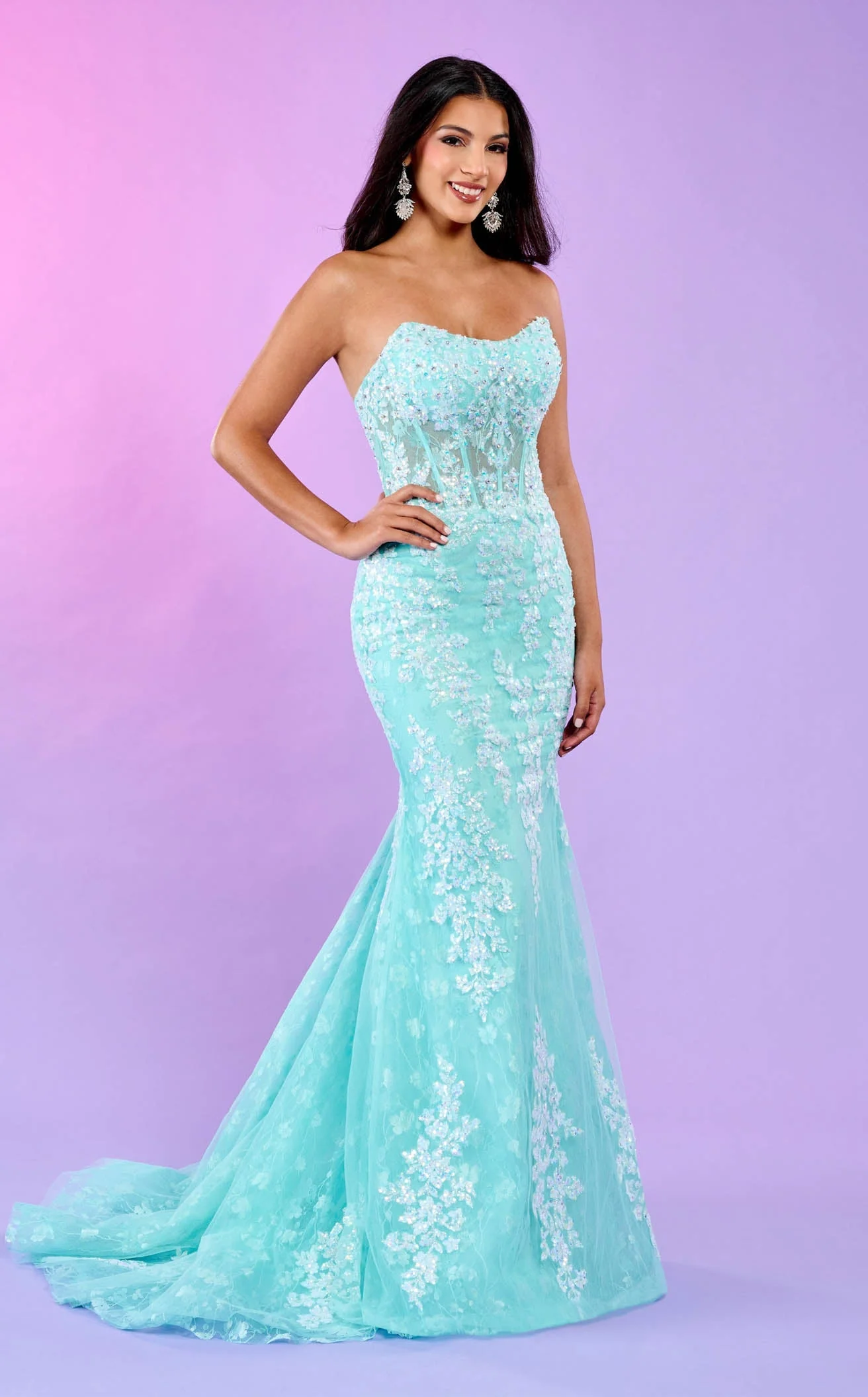 Rachel Allan 70566 Dress - Image 4