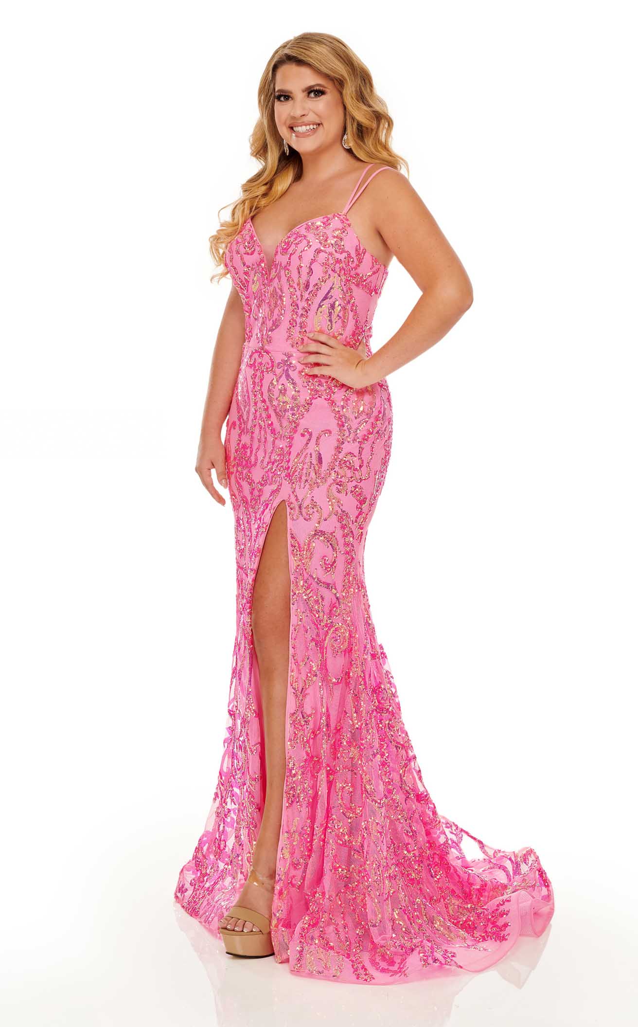 Rachel Allan 7147W Dress - Image 3